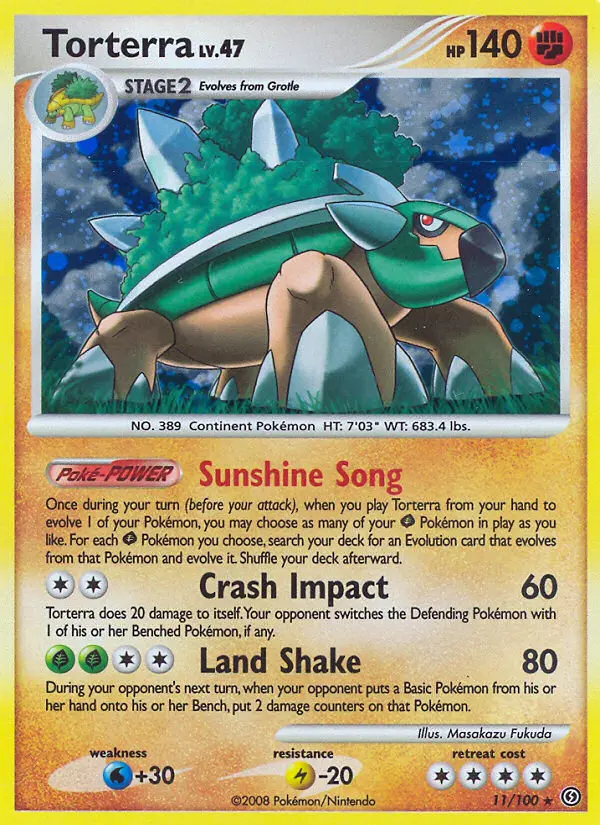 Torterra 11 card from Stormfront