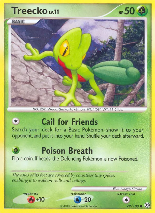 Treecko 79 card from Stormfront