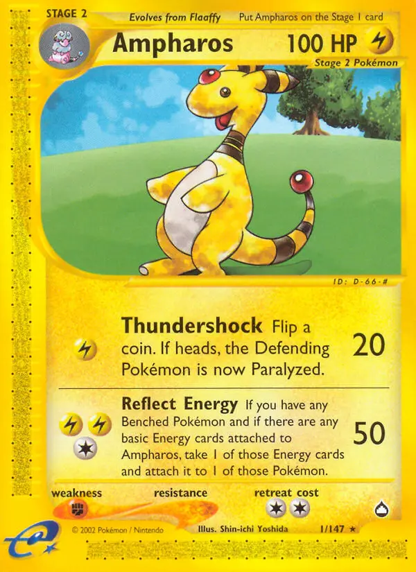 Ampharos 1 — Aquapolis 1, Normal finish