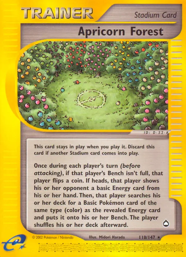 Apricorn Forest 118 card from Aquapolis