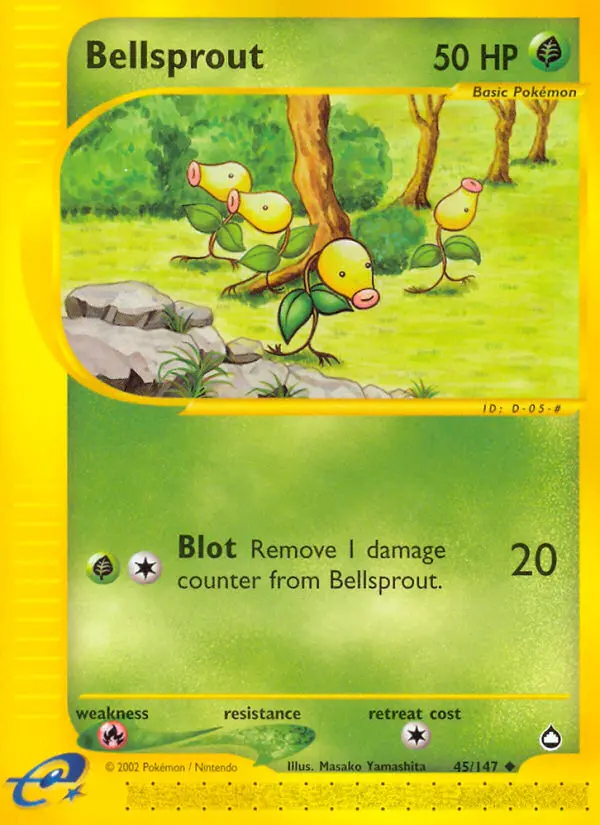 Bellsprout 45 card from Aquapolis
