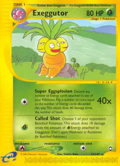 Exeggutor — Aquapolis #12
