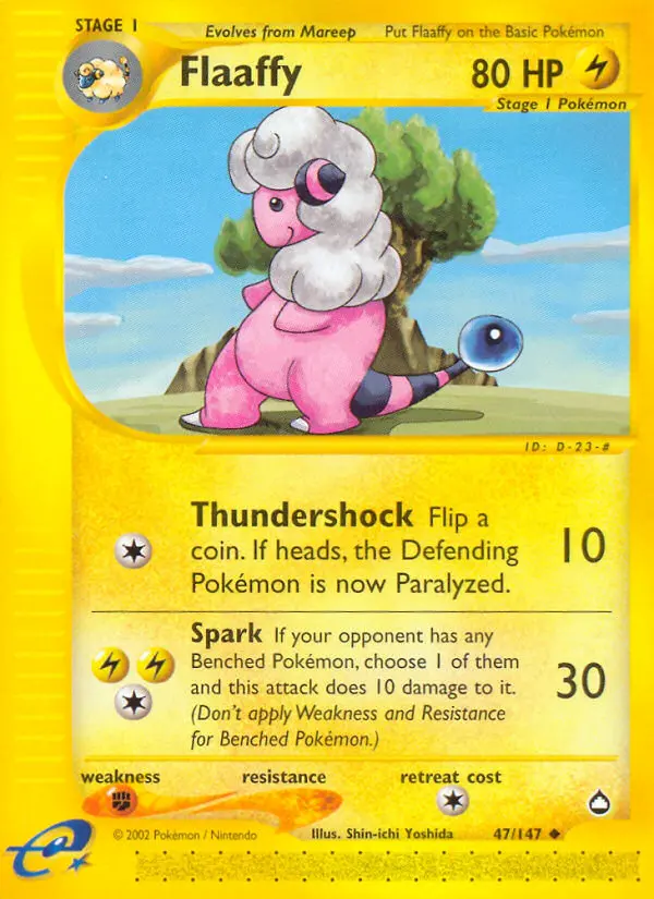 Flaaffy 47 card from Aquapolis