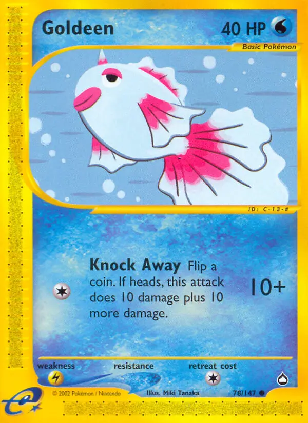 Goldeen 78 card from Aquapolis