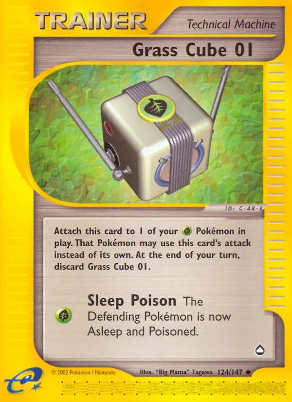 Grass Cube 01 124 card from Aquapolis