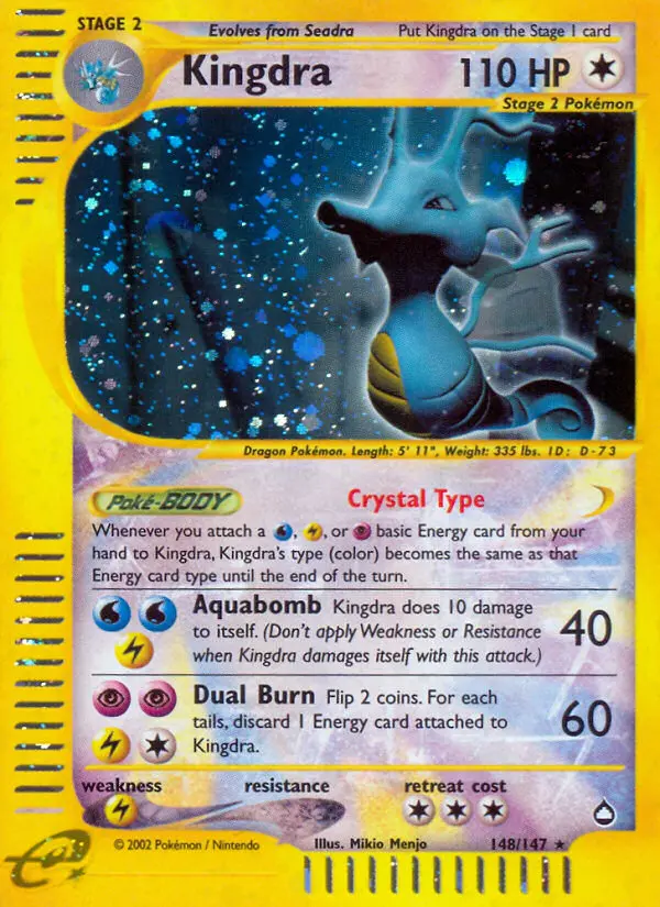 Kingdra 148 — the most expensive Kingdra card