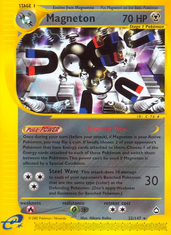Magneton 22 card from Aquapolis