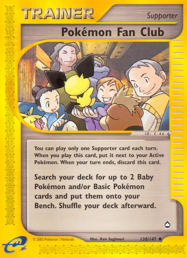 Pokémon Fan Club 130 — Aquapolis 130, Normal finish