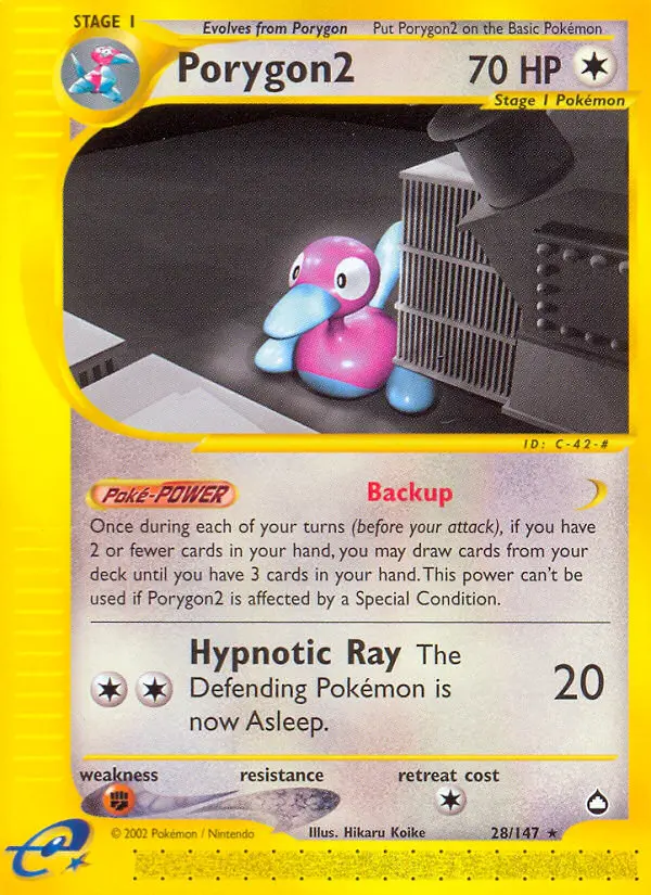 Porygon2 28 — Aquapolis 28, Normal finish