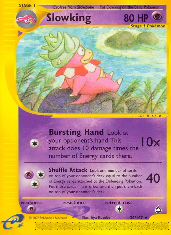 Slowking 34 — Aquapolis 34, Normal finish