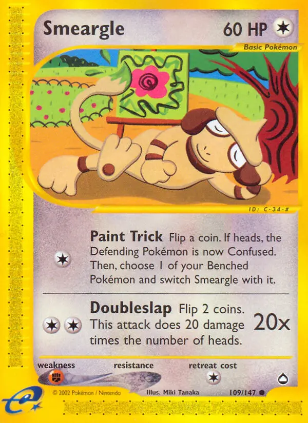 Smeargle 109 — Aquapolis 109, Normal finish
