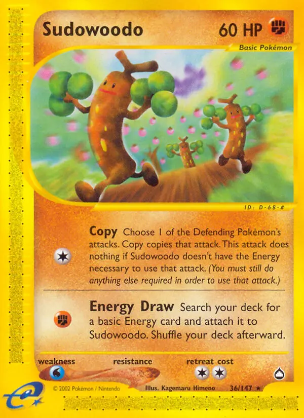 Sudowoodo 36 — Aquapolis 36, Normal finish