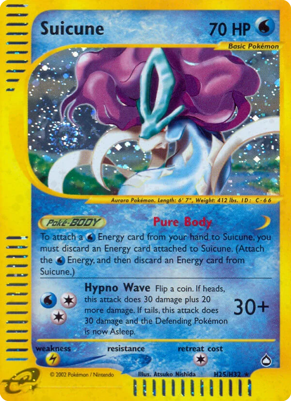 Suicune H25 — Aquapolis H25, Holofoil finish