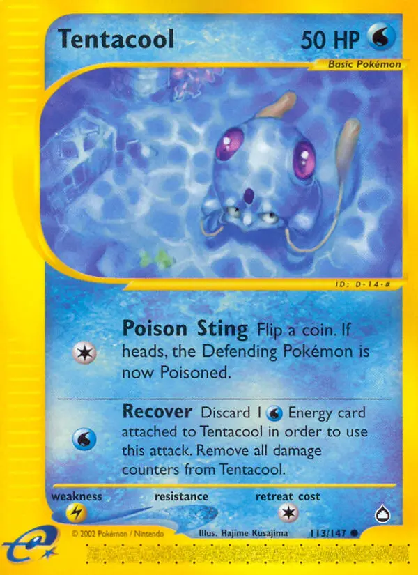 Tentacool 113 — Aquapolis 113, Normal finish