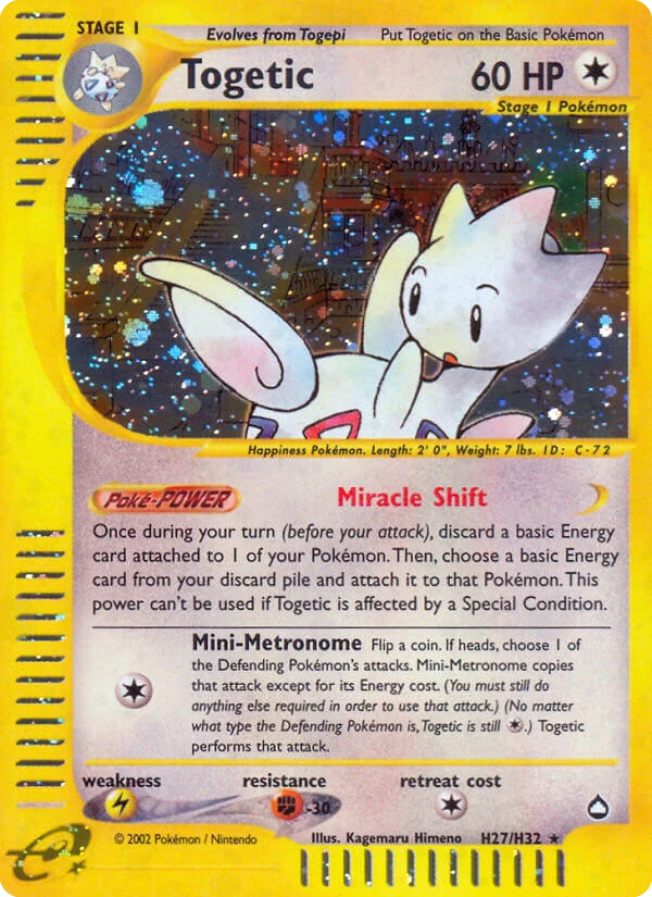 Togetic H27 — Aquapolis H27, Holofoil finish