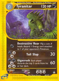 Tyranitar 40 — Aquapolis