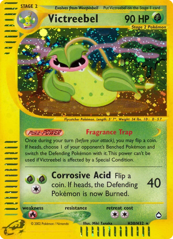Victreebel H30 — Aquapolis H30, Holofoil finish