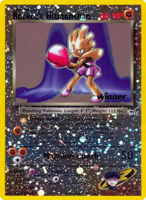 Rocket's Hitmonchan 9 card from Best of Game