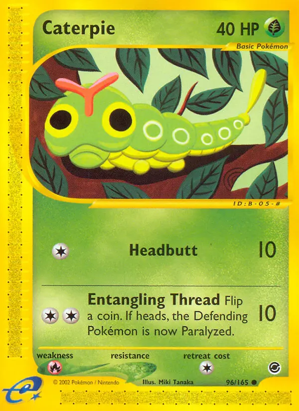 Caterpie 96 — Expedition Base Set 96, Normal finish