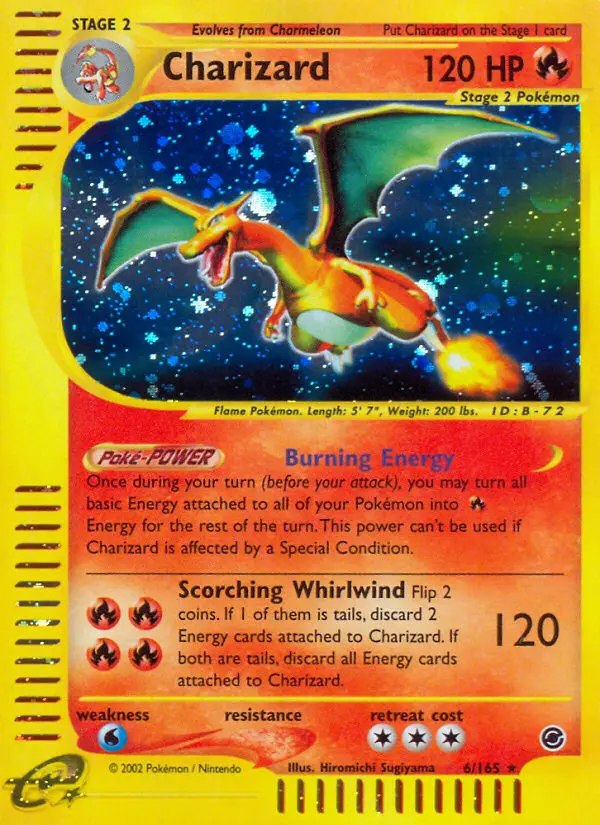 Charizard 6 — Expedition Base Set 6, Holofoil finish