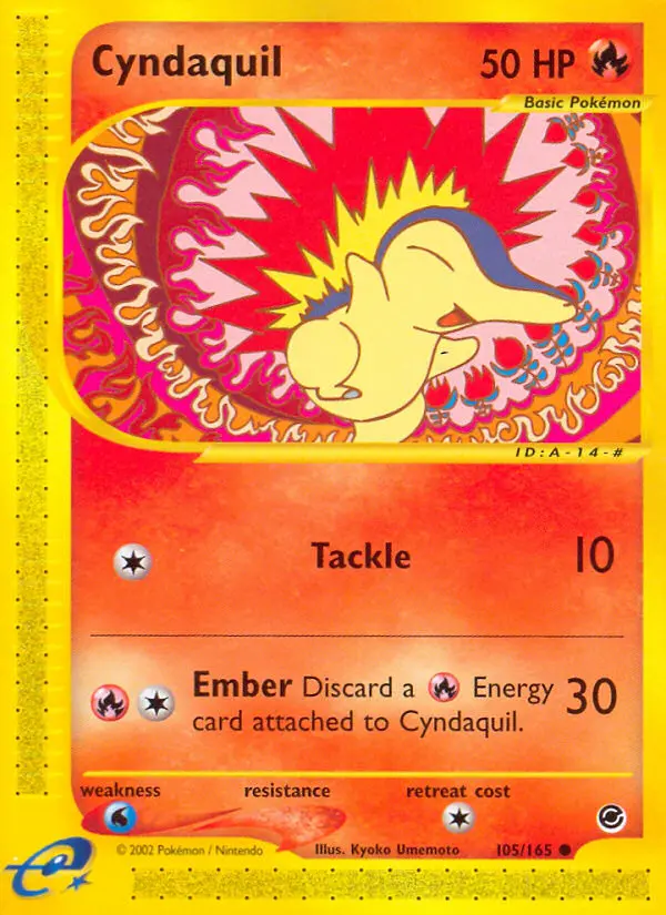 Cyndaquil 105 — Expedition Base Set 105, Normal finish