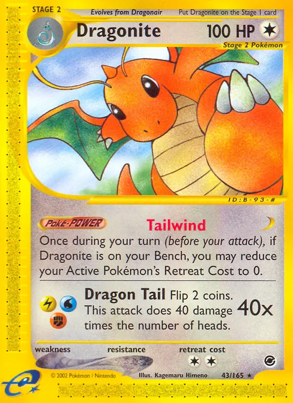 Dragonite 43 — Expedition Base Set 43, Normal finish