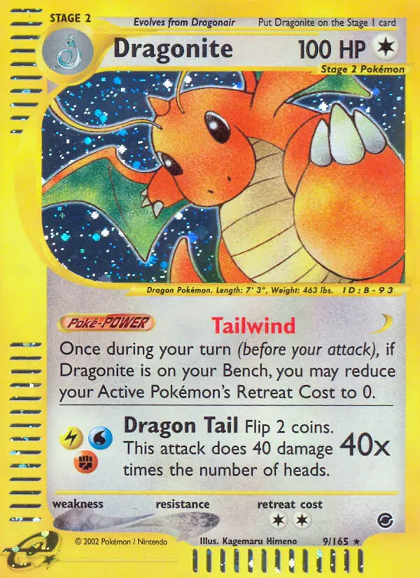 Dragonite 9 — the most expensive Dragonite card