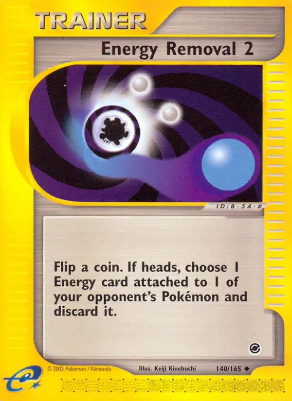 Energy Removal 2 140 — Expedition Base Set 140, Normal finish