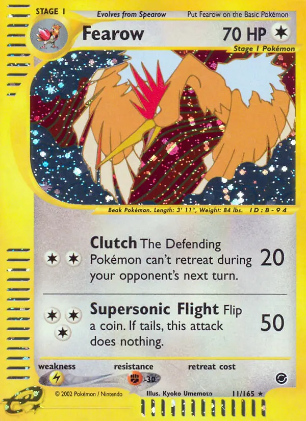 Fearow 11 — Expedition Base Set 11, Holofoil finish