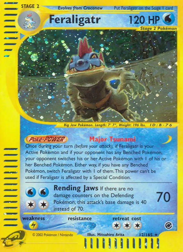 Feraligatr 12 — Expedition Base Set 12, Holofoil finish