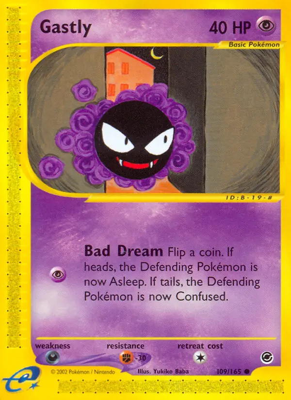 Gastly 109 — Expedition Base Set 109, Normal finish
