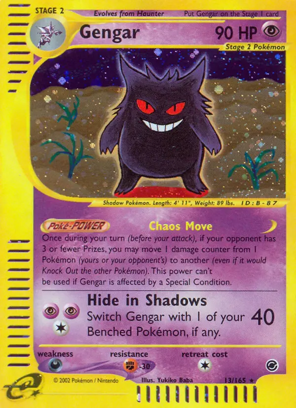 Gengar 13 — the most expensive Expedition Base Set card