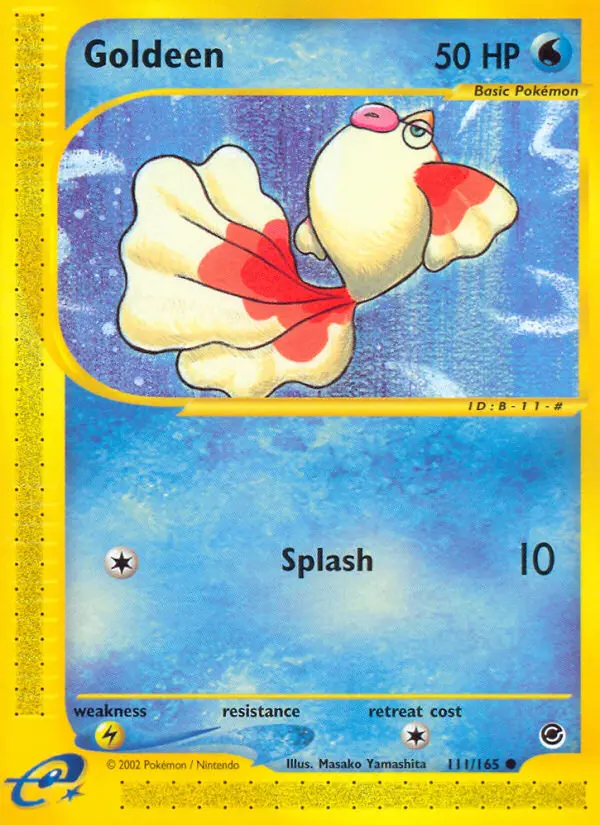 Goldeen 111 card from Expedition Base Set