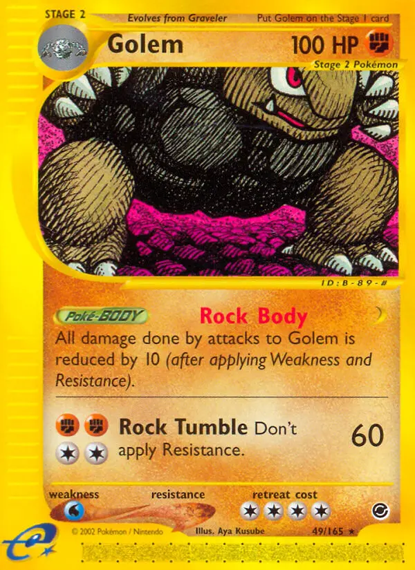 Golem 49 card from Expedition Base Set