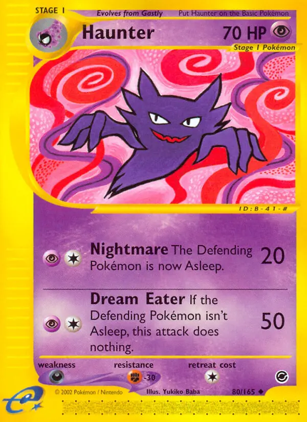 Haunter 80 card from Expedition Base Set