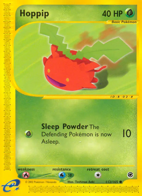 Hoppip 112 — Expedition Base Set 112, Normal finish