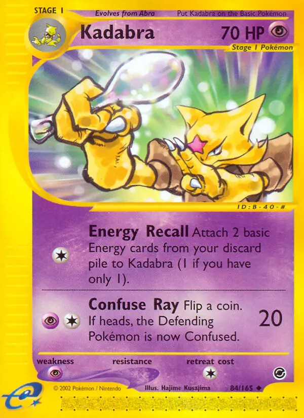 Kadabra 84 — Expedition Base Set 84, Normal finish