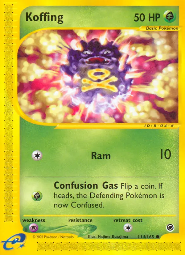 Koffing 114 — Expedition Base Set 114, Normal finish