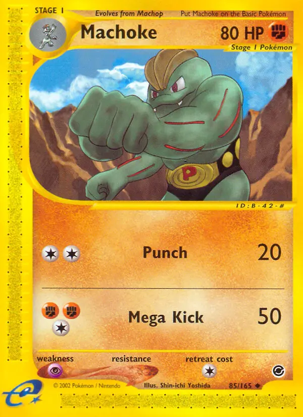 Machoke 85 card from Expedition Base Set