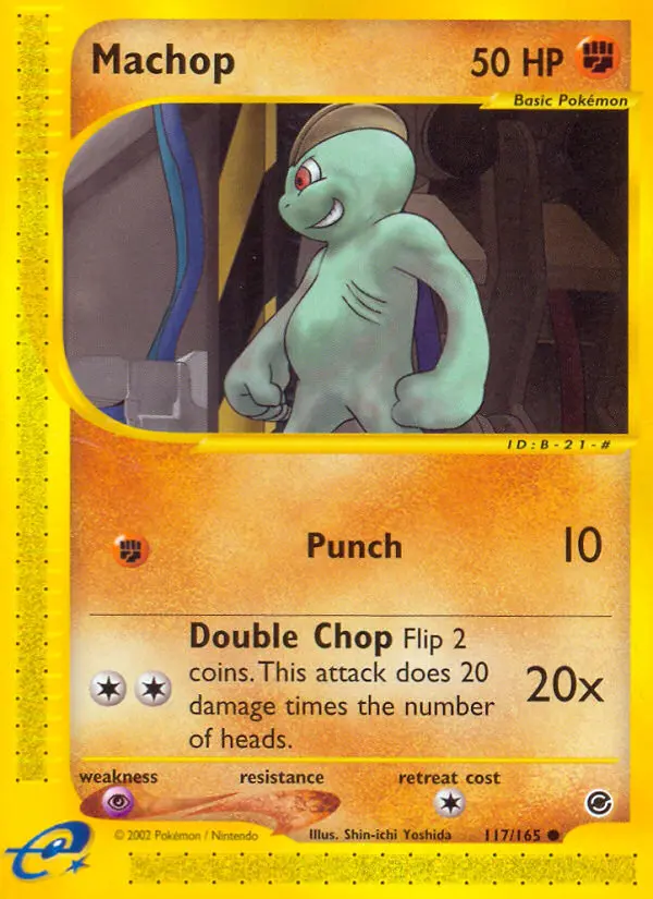 Machop 117 — Expedition Base Set 117, Normal finish