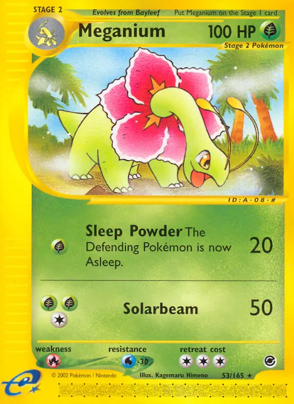 Meganium 53 — Expedition Base Set 53, Normal finish