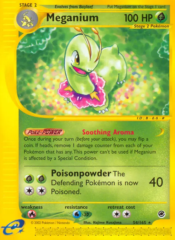 Meganium 54 — Expedition Base Set 54, Normal finish