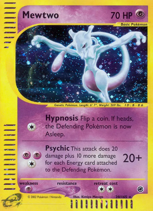 Mewtwo 20 — the most expensive Kimiya Masago card