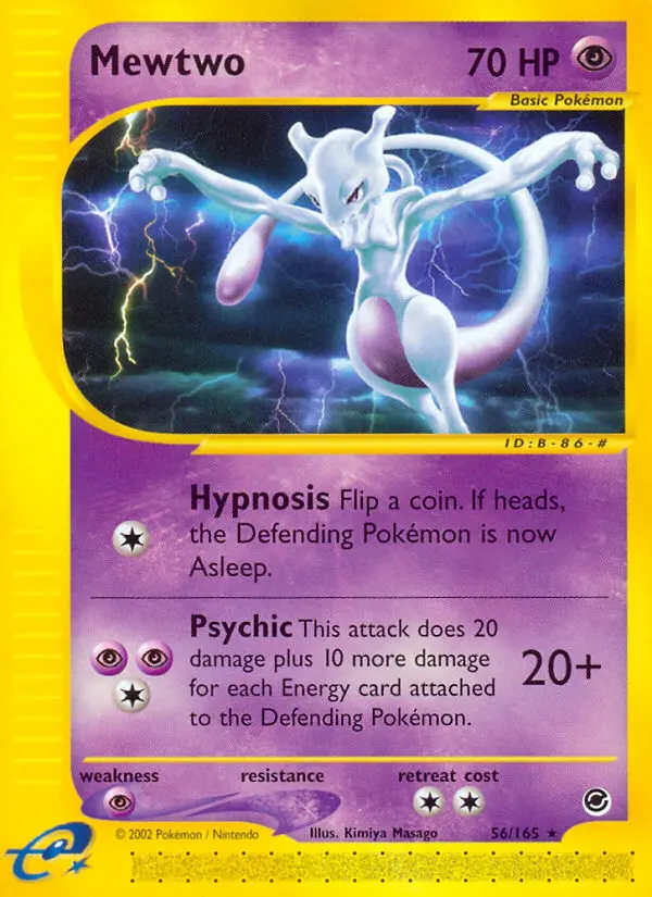 Mewtwo 56 — Expedition Base Set 56, Normal finish