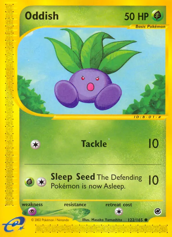 Oddish 122 — Expedition Base Set 122, Normal finish
