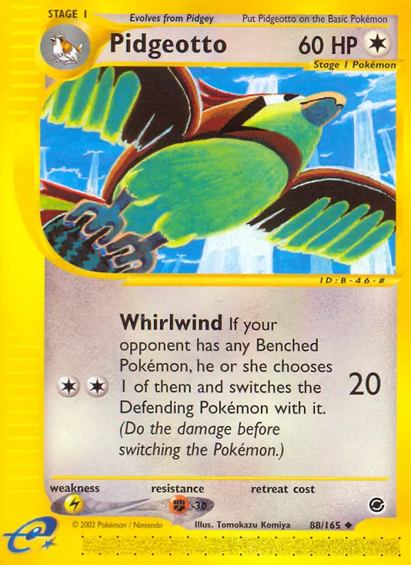 Pidgeotto 88 — Expedition Base Set 88, Normal finish