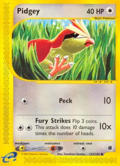 Pidgey 123 — Expedition Base Set
