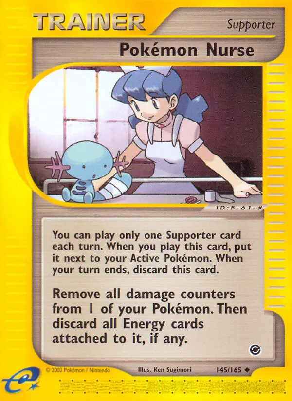 Pokémon Nurse 145 — Expedition Base Set 145, Normal finish