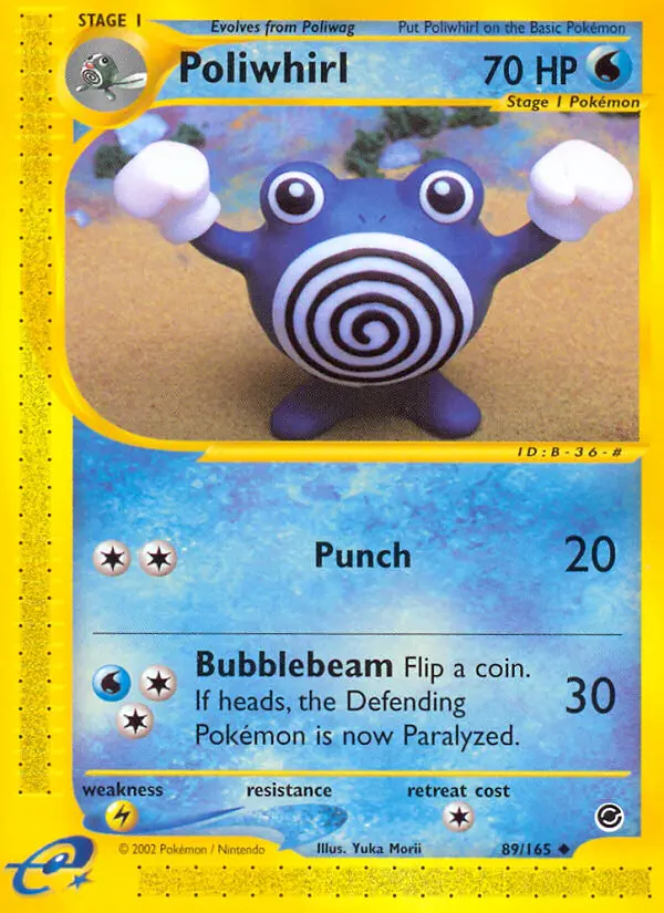 Poliwhirl 89 — Expedition Base Set 89, Normal finish