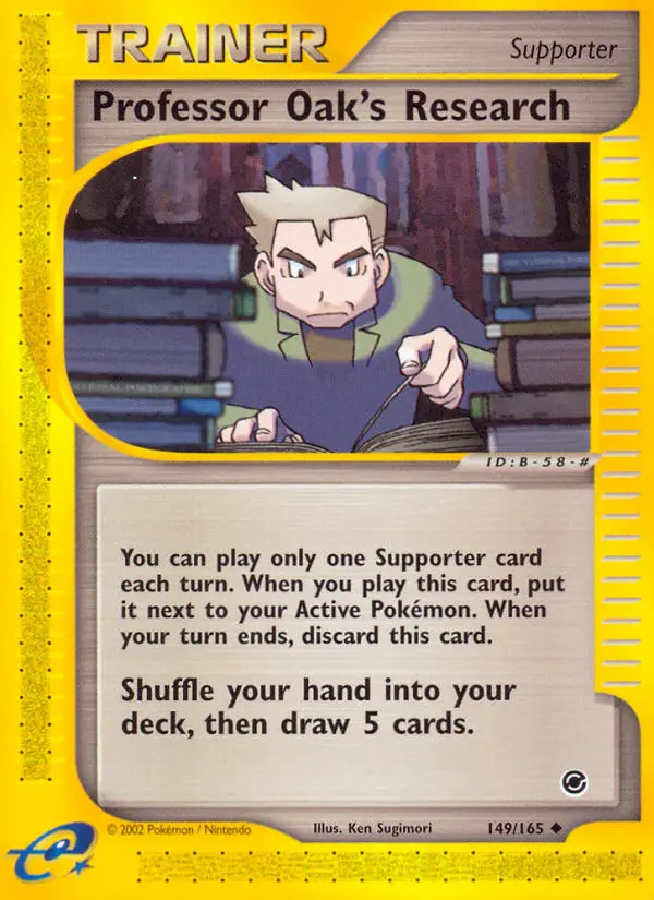Professor Oak's Research 149 — Expedition Base Set 149, Normal finish